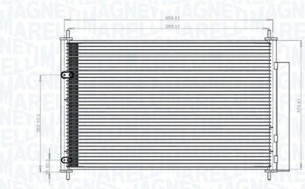 MAGNETI MARELLI 350203767000 Kondensator Klimaanlage Produktbild 