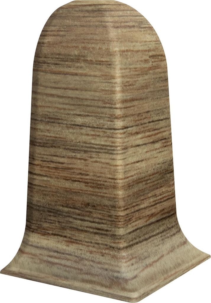 VILO Außenecke für Sockelleiste FLEX - Eckprofil aus PVC - Feuchtigkeitsbeständig und Langlebig - Einfache Montage - 2er Set - Cassano-Eiche