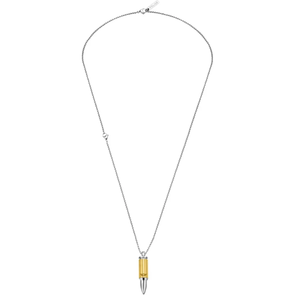 Collier Police PEAGN0034103 Bullet Bicolore en Acier Inoxydable Durable