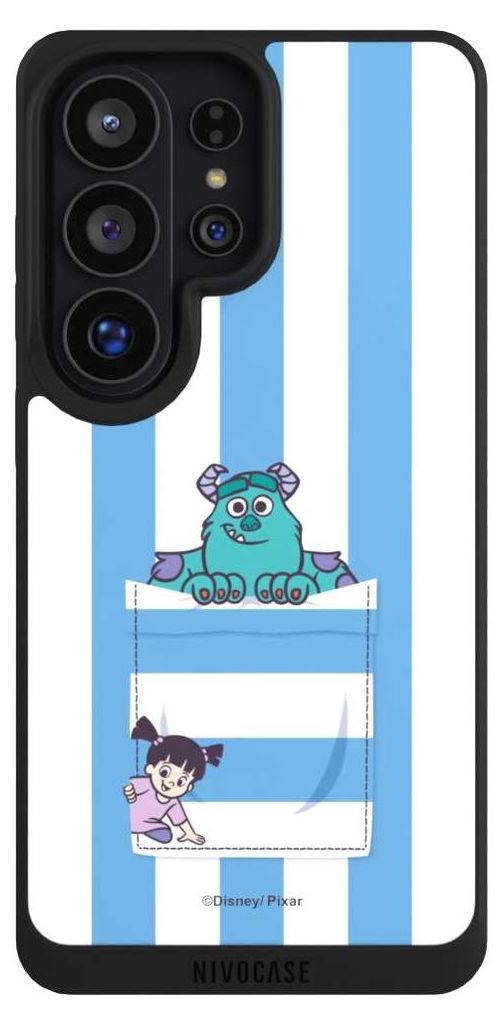 NIVOCASE Handyhülle für Samsung Galaxy S26 Ultra Hülle NIVOpure Case Schwarz Disney Pixar Fanartikel Die Monster AG