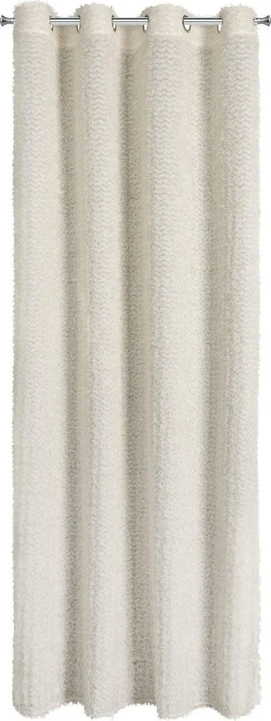 Rideau à Cantonnière Intégrée 135x250 cm Coloris Crème Chic Tiffany