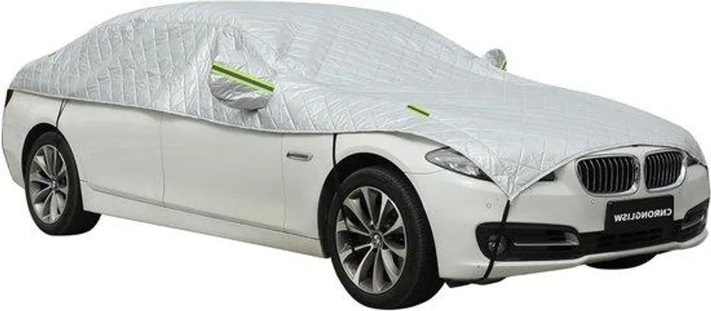Housse de voiture anti-UV et grêle imperméable en textile argenté XL