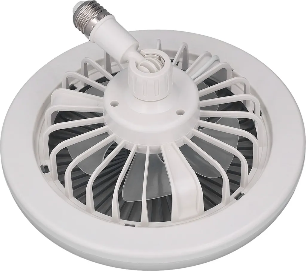 Mini Ventilatore da Soffitto E27 con Telecomando e Luce LED 30W - 5