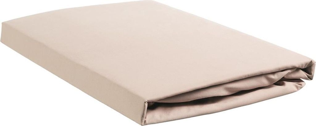 Ambiante Baumwolle-Bambus-Spannbettlaken für 30cm Matratzen Bamboo Uni Farbe Sand Größe 140x200