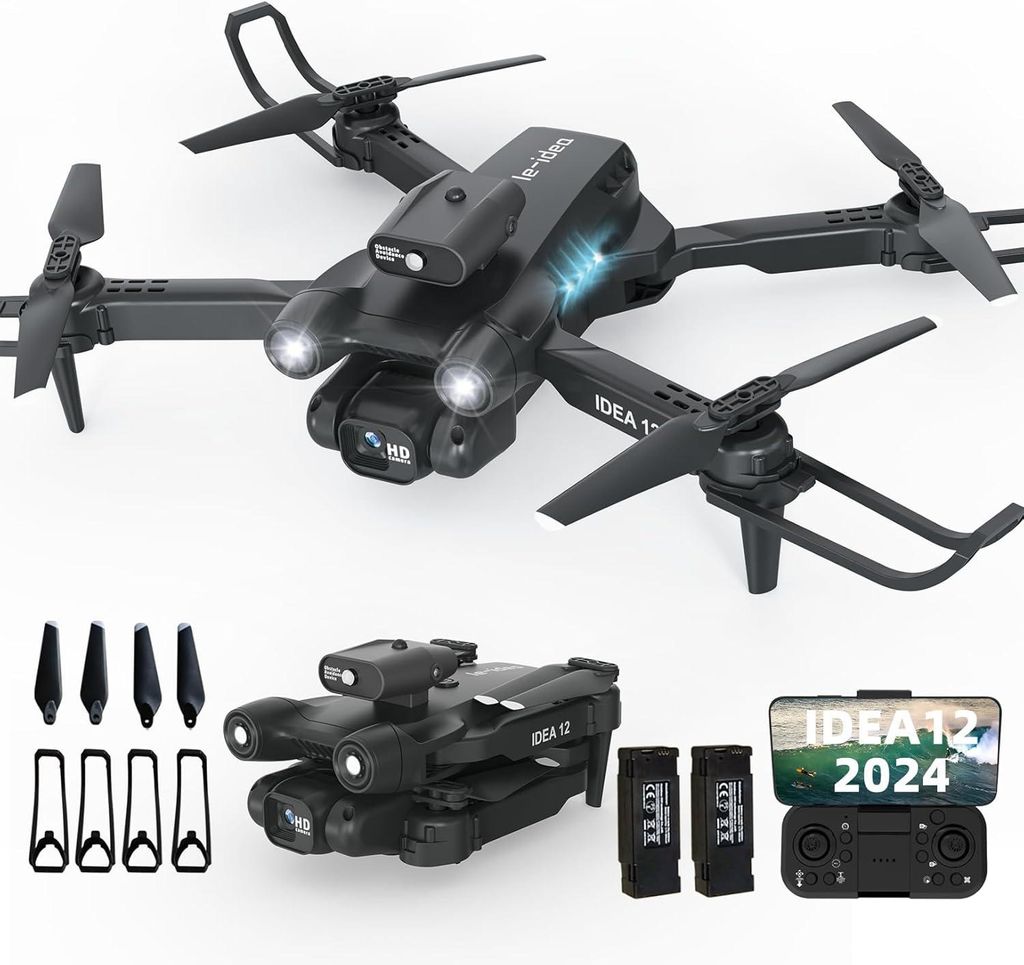 Drone IDEA12 équipé de 2 caméras HD 1080p et d'un système Image du produit 