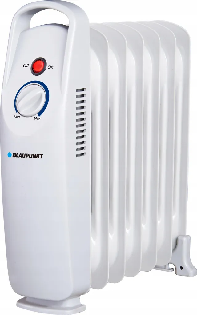 Blaupunkt HOR201 Radiateur à bain d'huile 7 ailettes 700W compact blanc