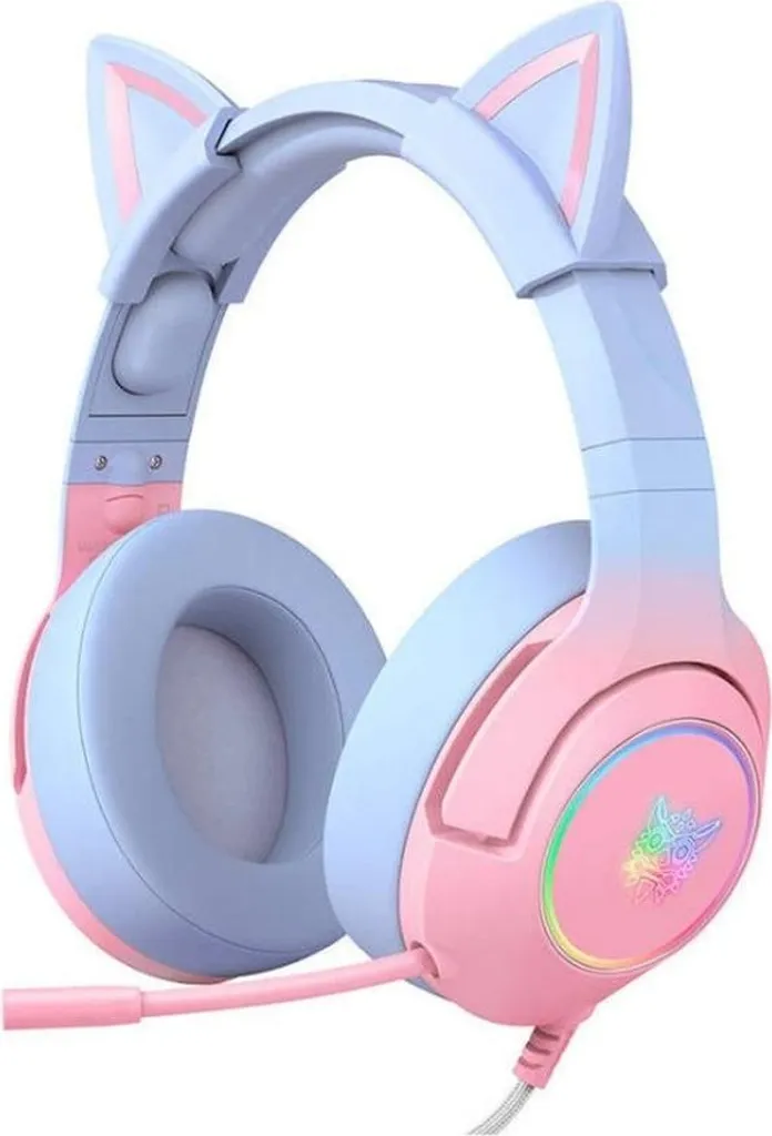 Casque Gamer Rose avec Micro Réduction de Bruit Onikuma K9 RGB Gaming