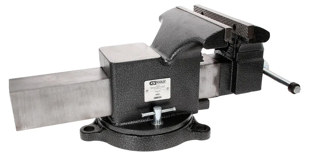 Étau de table professionnel 200mm KS Tools pour serrage de précision - 9