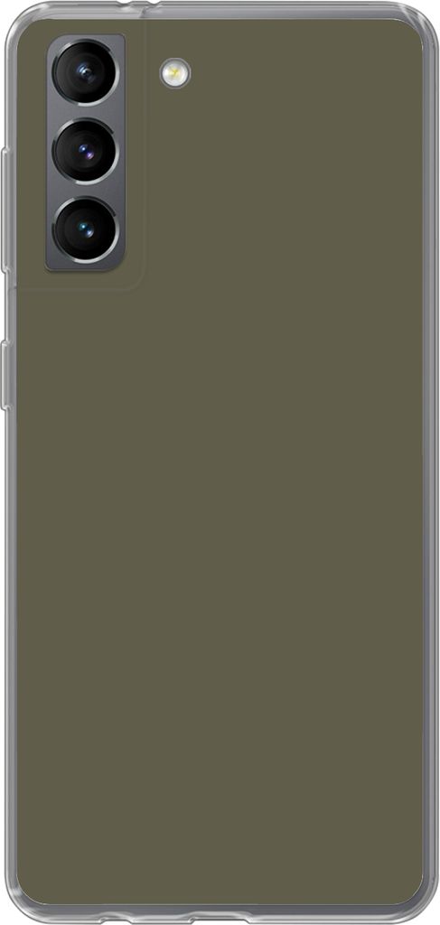 MuchoWow Handyhülle Schutzhülle Hülle für Telefoonhoesje Samsung Galaxy S21 Grau - Warm - Herbst Silikon Softcase Handy Hülle - Softcase