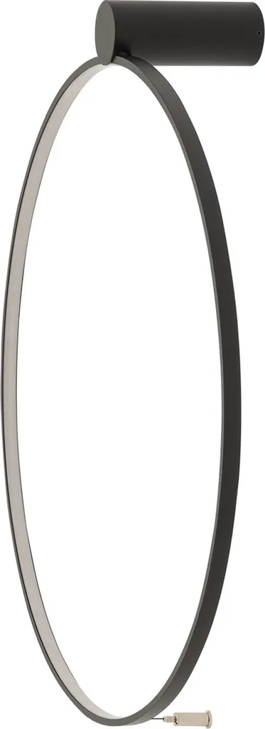 Plafonnier LED bicolore noir et blanc Circolo au design minimaliste chic