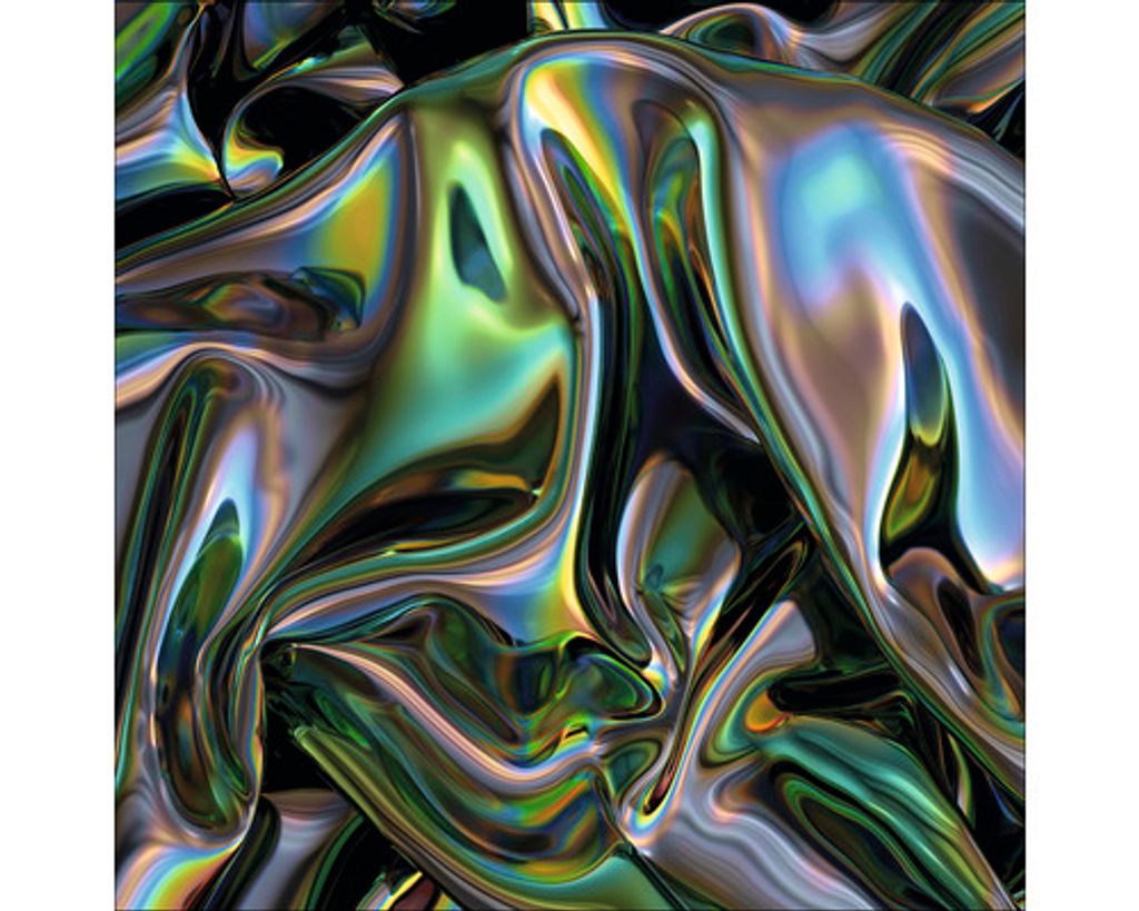 Glasbild Gradient Metal Colors 50x50 cm