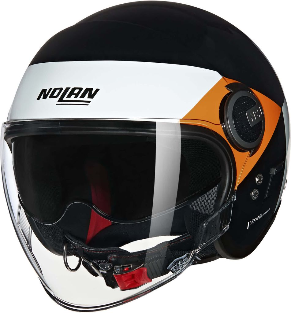 Nolan N21 Visor 06 Onirico Jethelm, schwarz/weiß/orange, M (58)