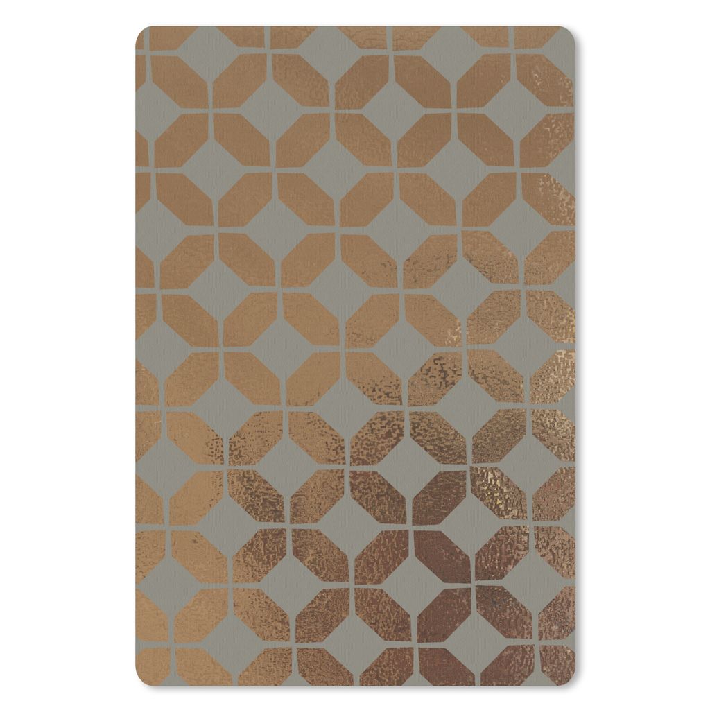 MuchoWow Mauspad Mousepad Muster - Gold - Figur 40x60 cm - Mousepads - Maus Mat - Pad - Mausunterlage - Schreibtisch Accesoire