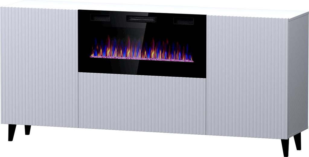 Furniture24 Kommode Pafos mit Kamin Wohnzimmerschrank mit 2 Produktbild 