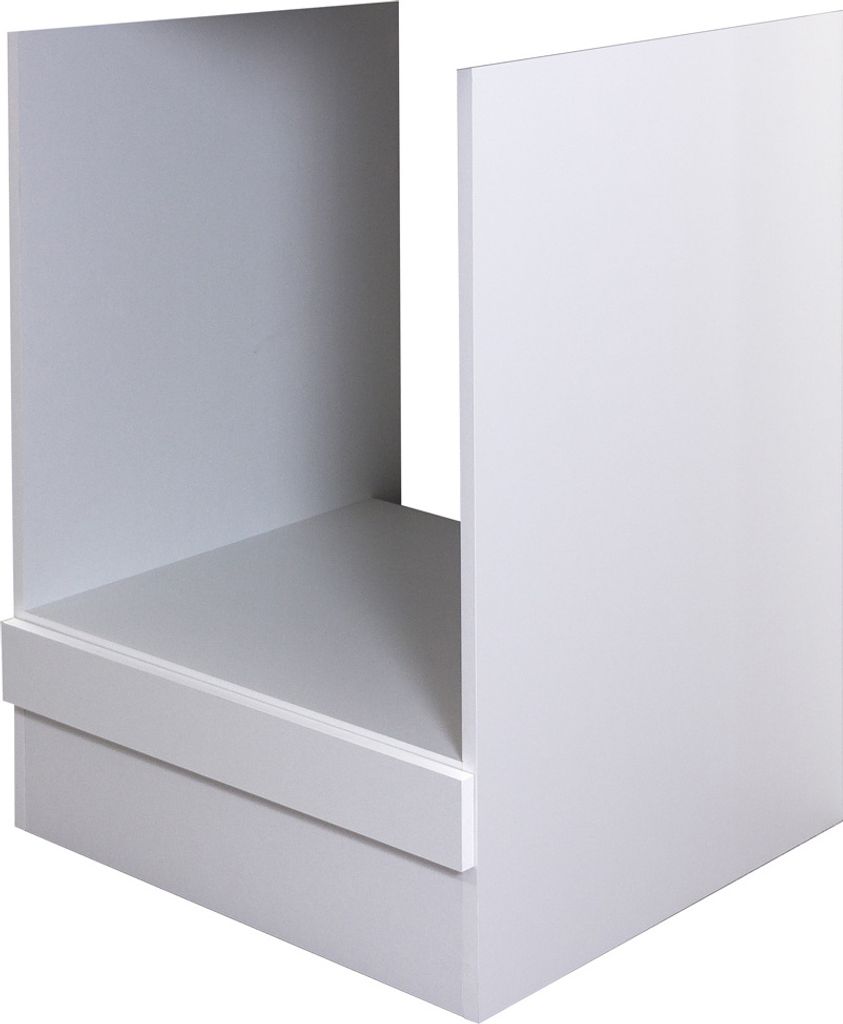 Herdumbauschrank ohne Arbeitsplatte - 60 cm breit - Weiß – Produktbild 
