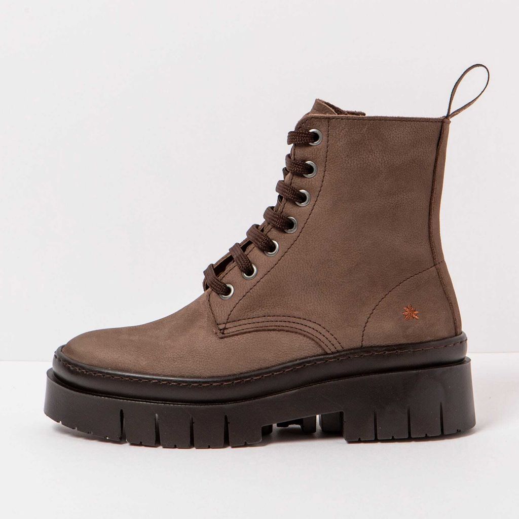 Art Schnürstiefel Damen 1953 NOBUCK BROWN/AMBERES Farbe Braun
