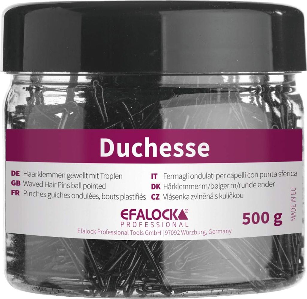 Efalock Duchesse Haarklemmen 7 cm schwarz 500 g Produktbild 