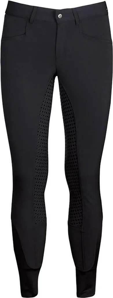 Pantalon de sport équestre Liciano Full Grip Gris 140 Harry's Horse Junior