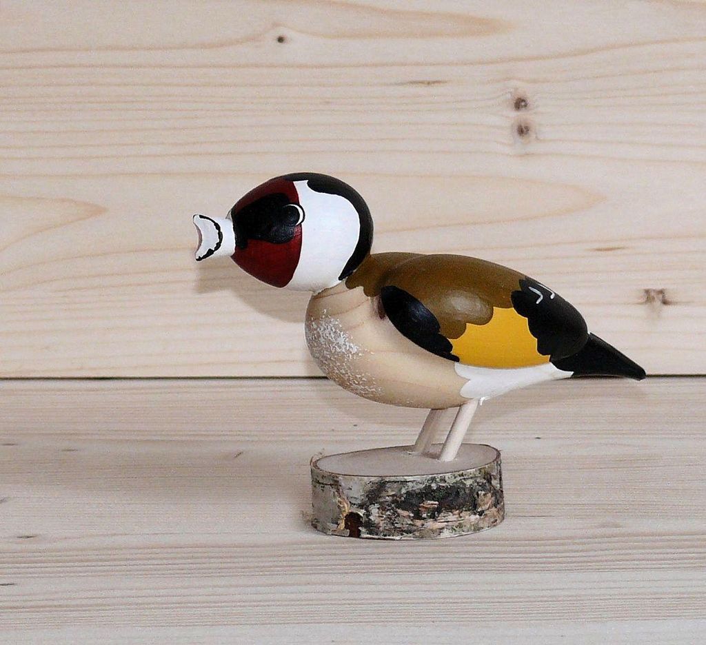 Ganzjahresdekoration Holzvogel Buchfink Höhe 10cm NEU