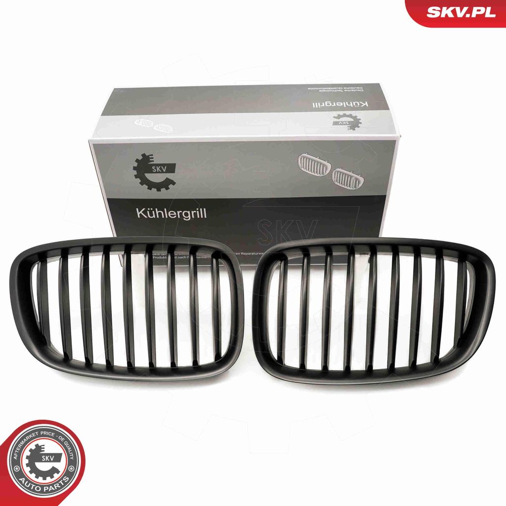 ESEN SKV 66SKV177 Kühlergrill Frontgrill für BMW 5 GT (F07) Schwarz-Matt