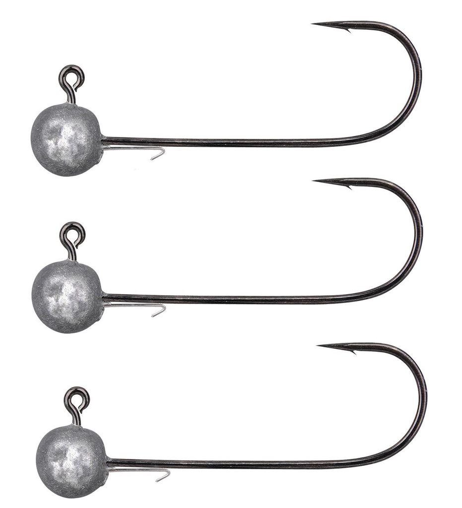 Spro Round Jighead HD Jig 90 - 3 Jighaken Gamakatsu, Größe:14g / Gr. 2/0