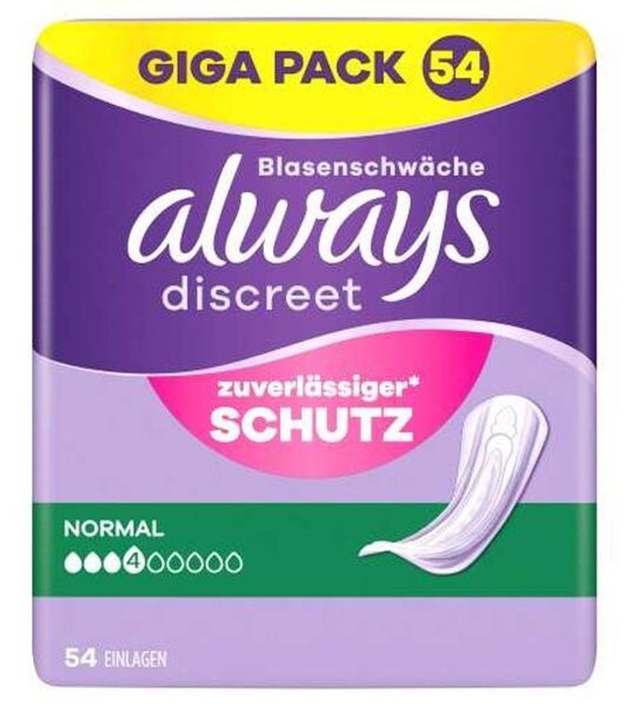 Multipack 3x Always Discreet Inkontinenz-Slipeinlagen Produktbild 
