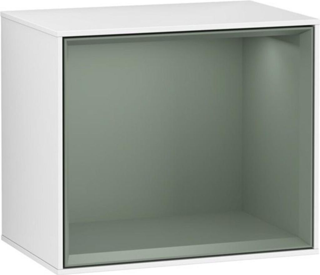 V&B Regalmodul Wandbeleuchtung Finion 41,8x35,6x27cm, Reg Oli. m, glo wh. Lac