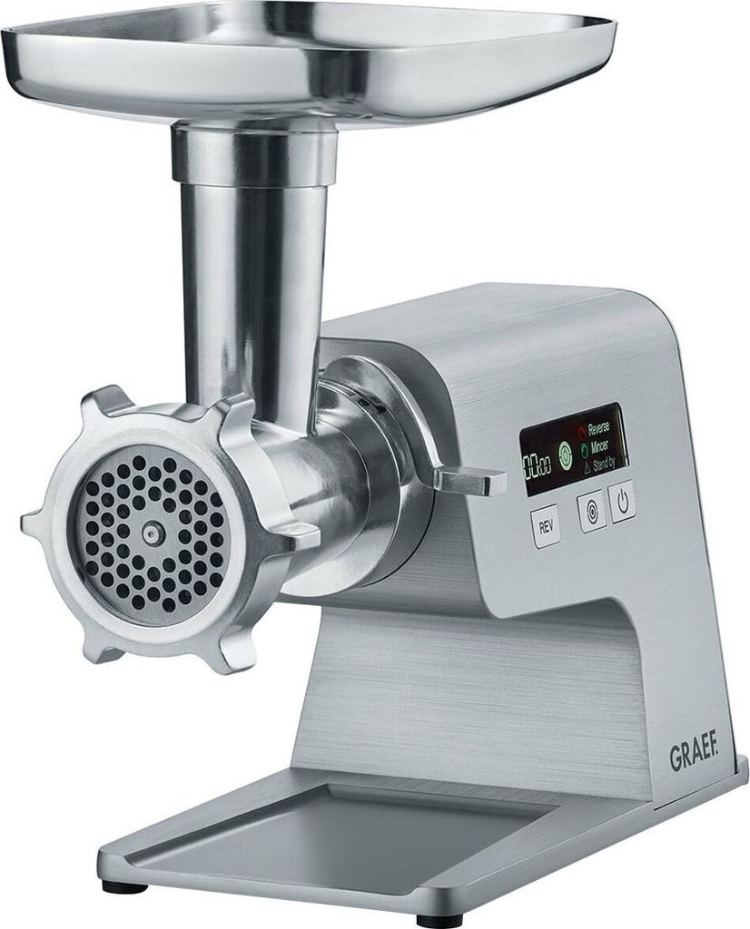 Graef FW 500, 400 W, Silber, 8 mm, 2,5 kg/min, Edelstahl, Produktbild 