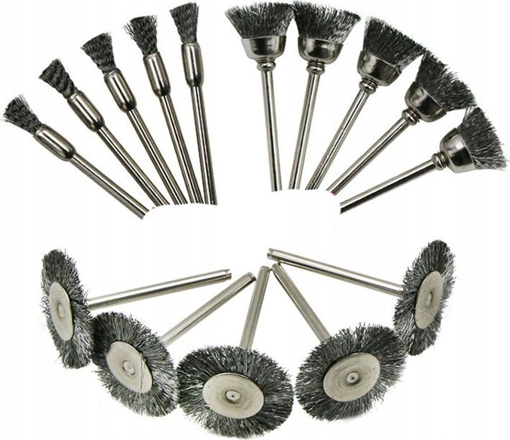 Metaalborstel Set voor Schroefboor – Metalen Draden, 15 Productafbeelding 