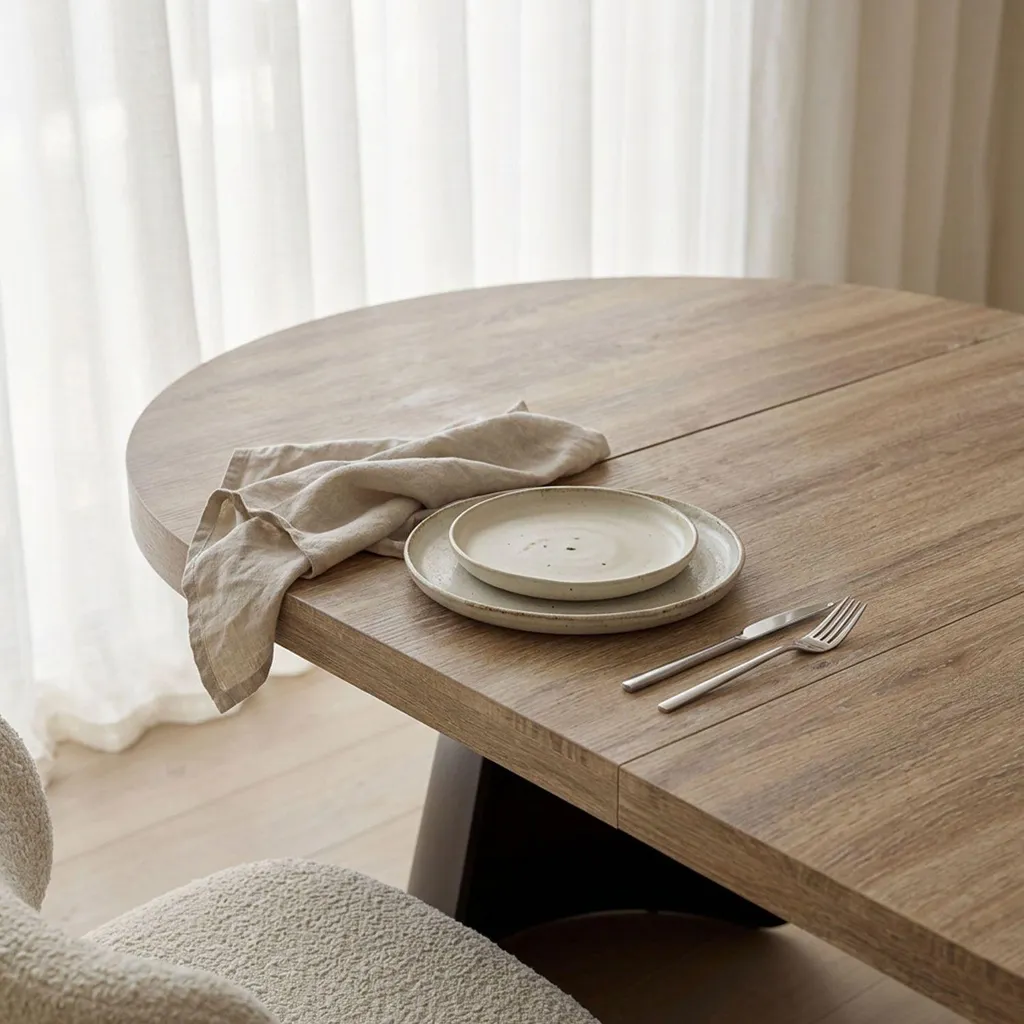 Table extensible Henriette : la solution pour recevoir dans un petit salon