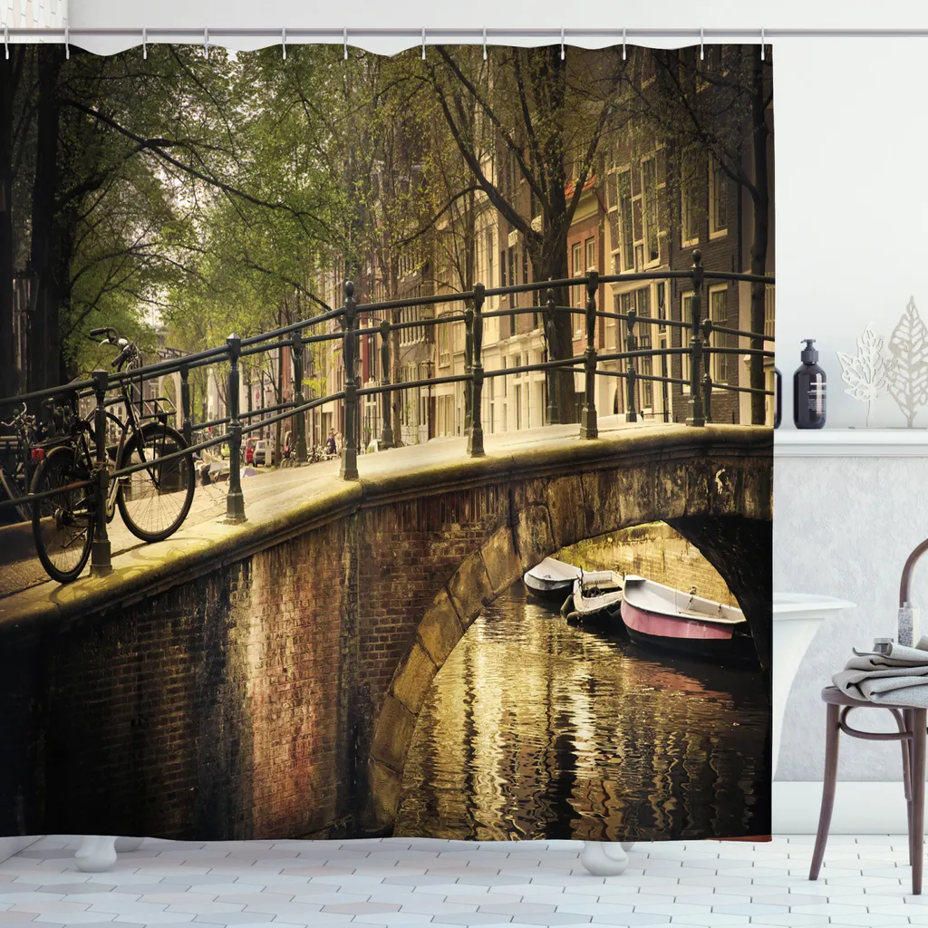 Tenda Doccia Antimuffa ABAKUHAUS 175x240 Vista Ponte Romantico