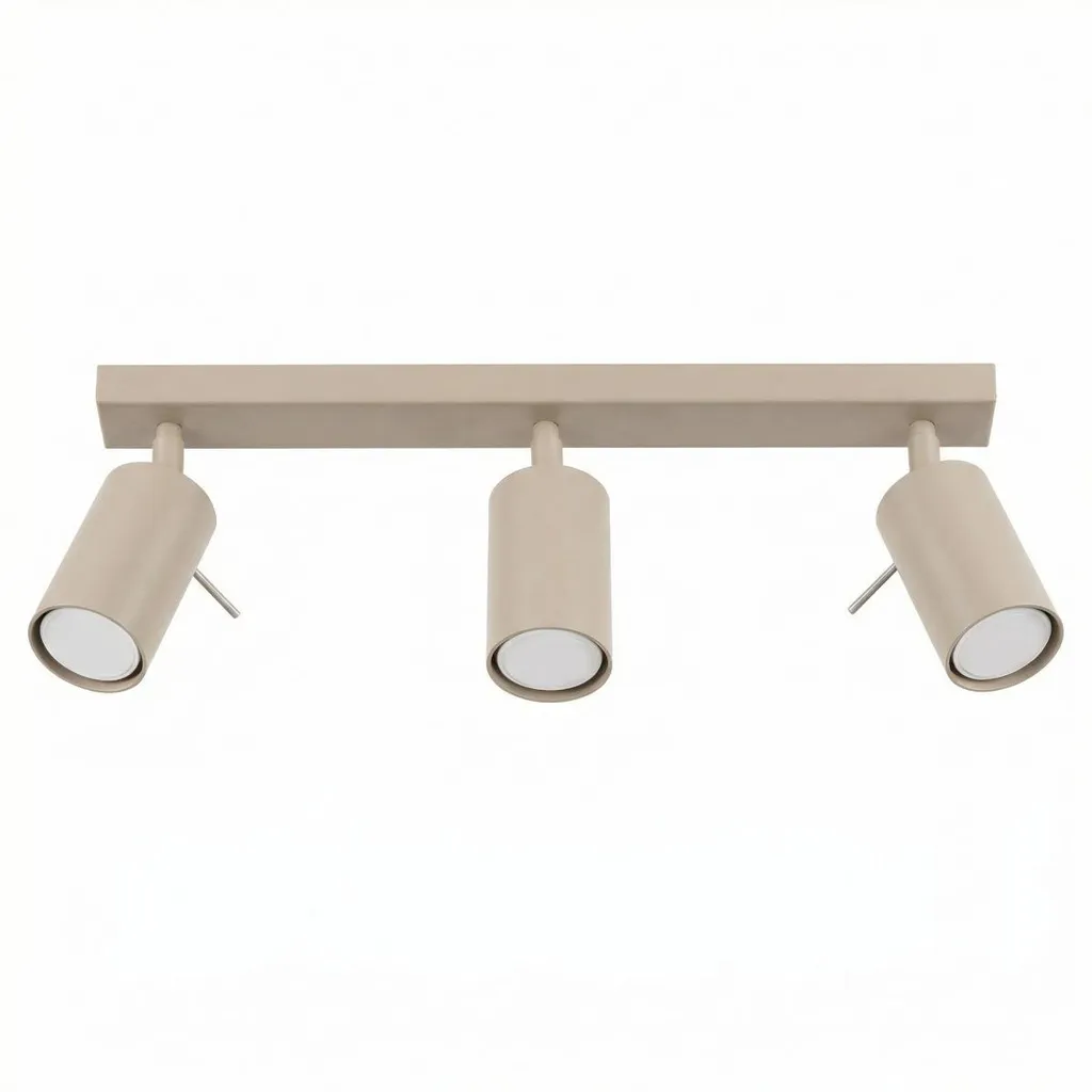 Spot triple VICTORIA en métal taupe 17x45x6 cm IP20 design Pure Lume