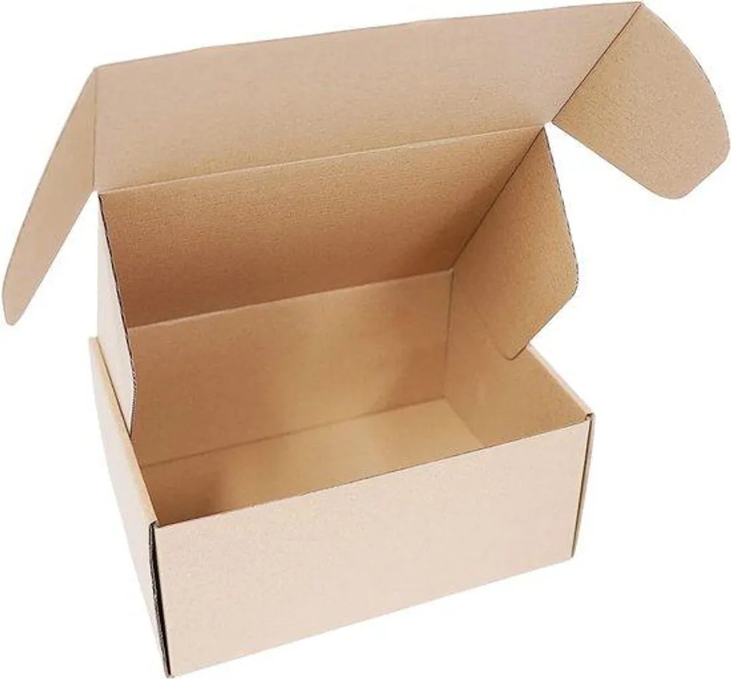 Boîte d'expédition ultra-résistante en carton ondulé brun - 10 pièces