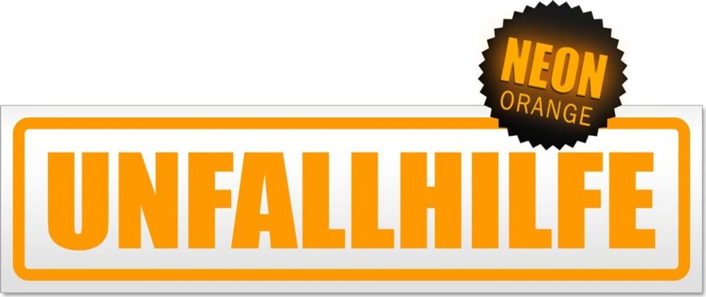 Unfallhilfe Magnetschild Schild magnetisch