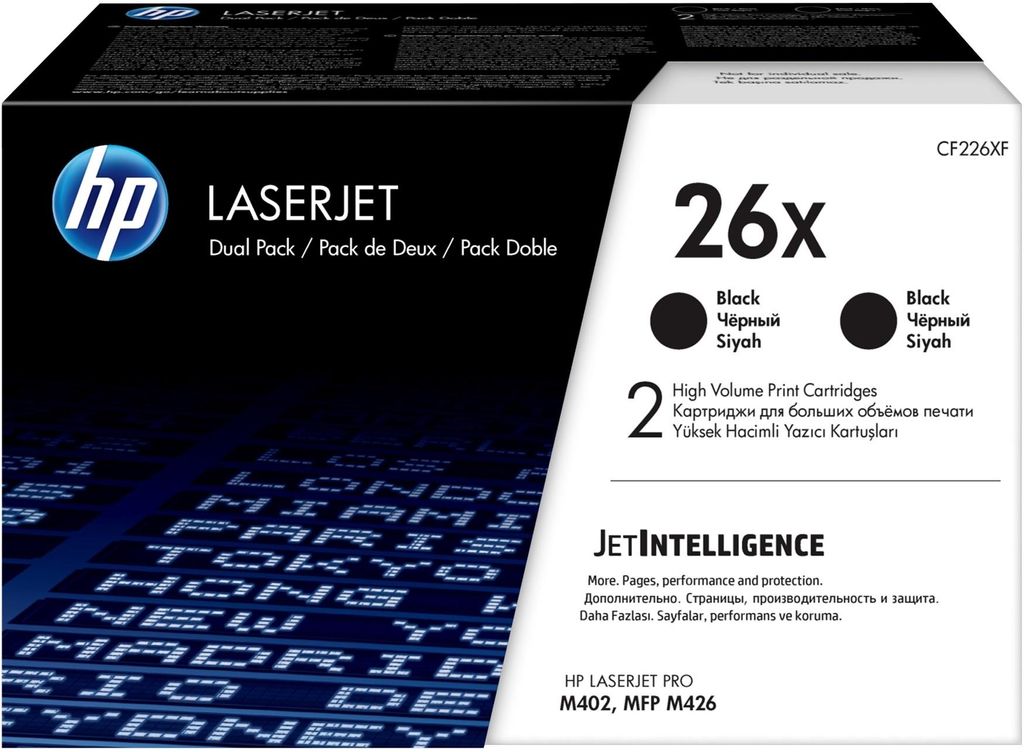 HP 26X   2x  Schwarz     LaserJet    Tonerpatrone Immagine del prodotto 