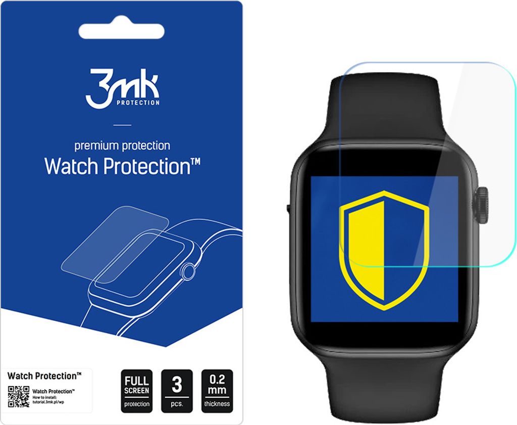 3mk Display Schutzfolie Watch Protection für Microwear W34 0,2mm (3 Stück)