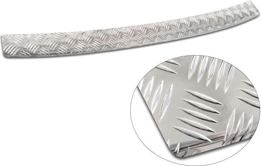 Schutzleiste für die Kofferraumkante VW Crafter 2017- (Aluminium geriffelt, matt)