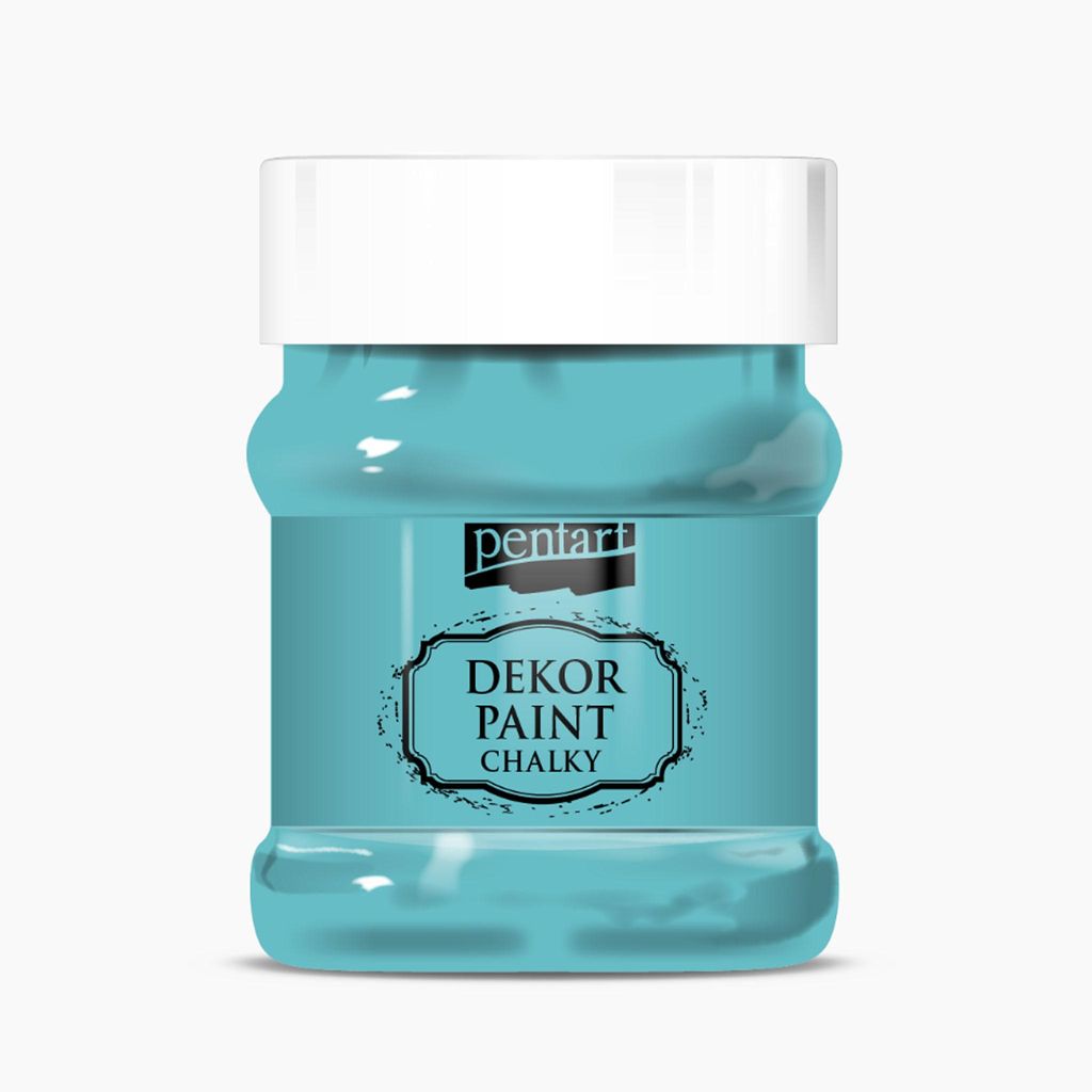 PENTART Dekorfarbe Chalky, 230 ml, Türkisblau