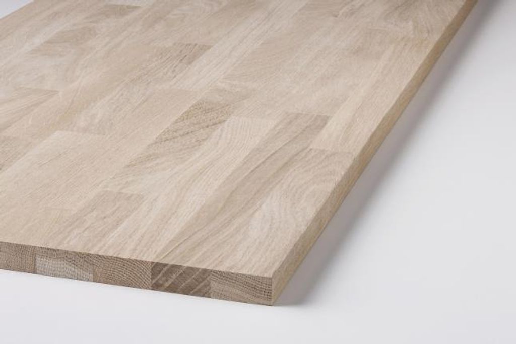Leimholzplatte Eiche natur 80 x 20 cm 18 mm Produktbild 
