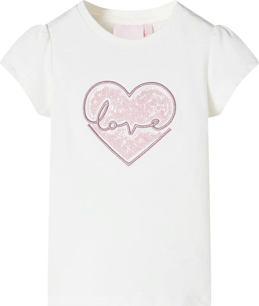 Kinder-T-Shirt Ecru 140