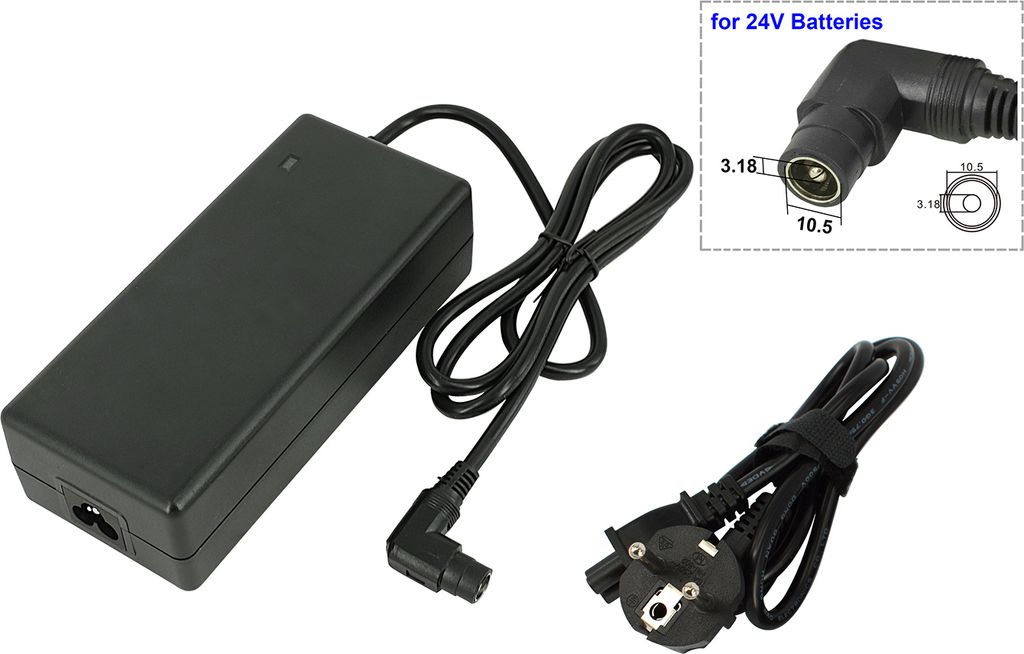 24 V RCA napájecí nabíječka pro elektrokola Phylion Battery Obrázek produktu 