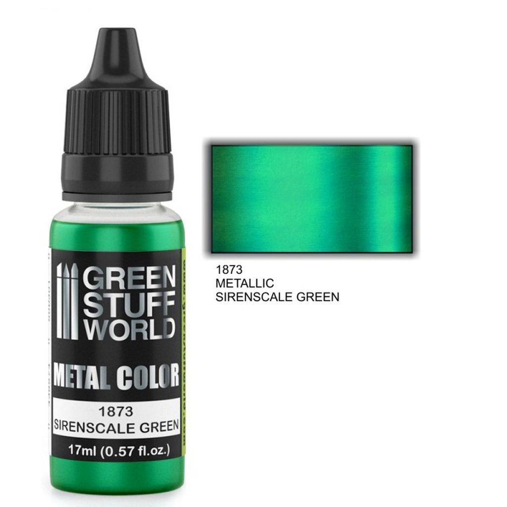 Green Stuff World GSW1873 – Metallic-Farbe SIRENSCALE GREEN – Neu