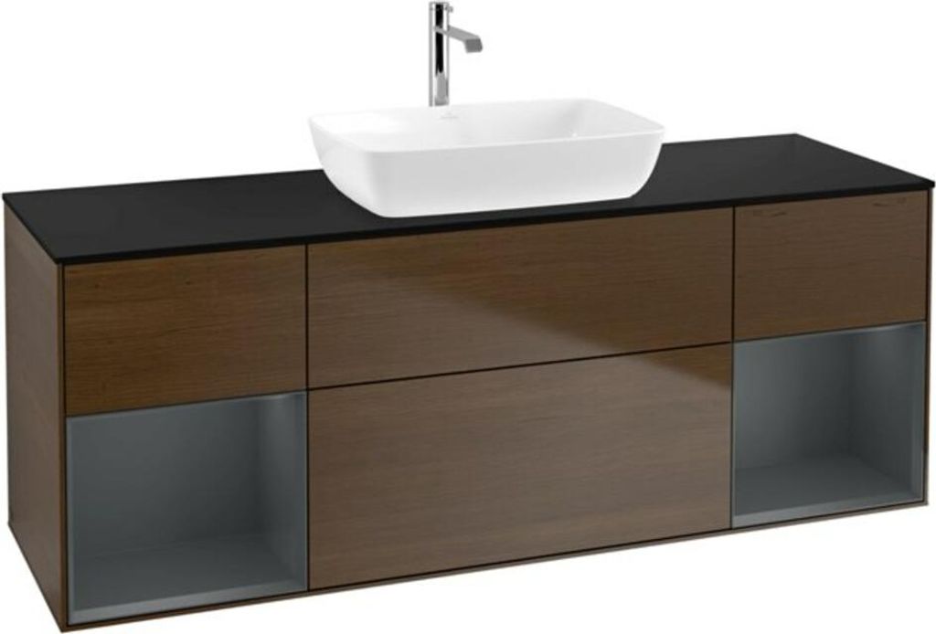 V&B Waschtischunterschrank Finion 160cm, Pl bla m, Reg md m Lac, wal ven