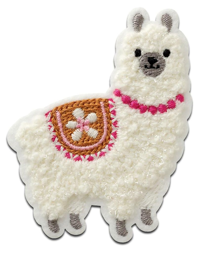 Mono Quick Alpaka Chenille flauschig Tier - Aufnäher, Produktbild 