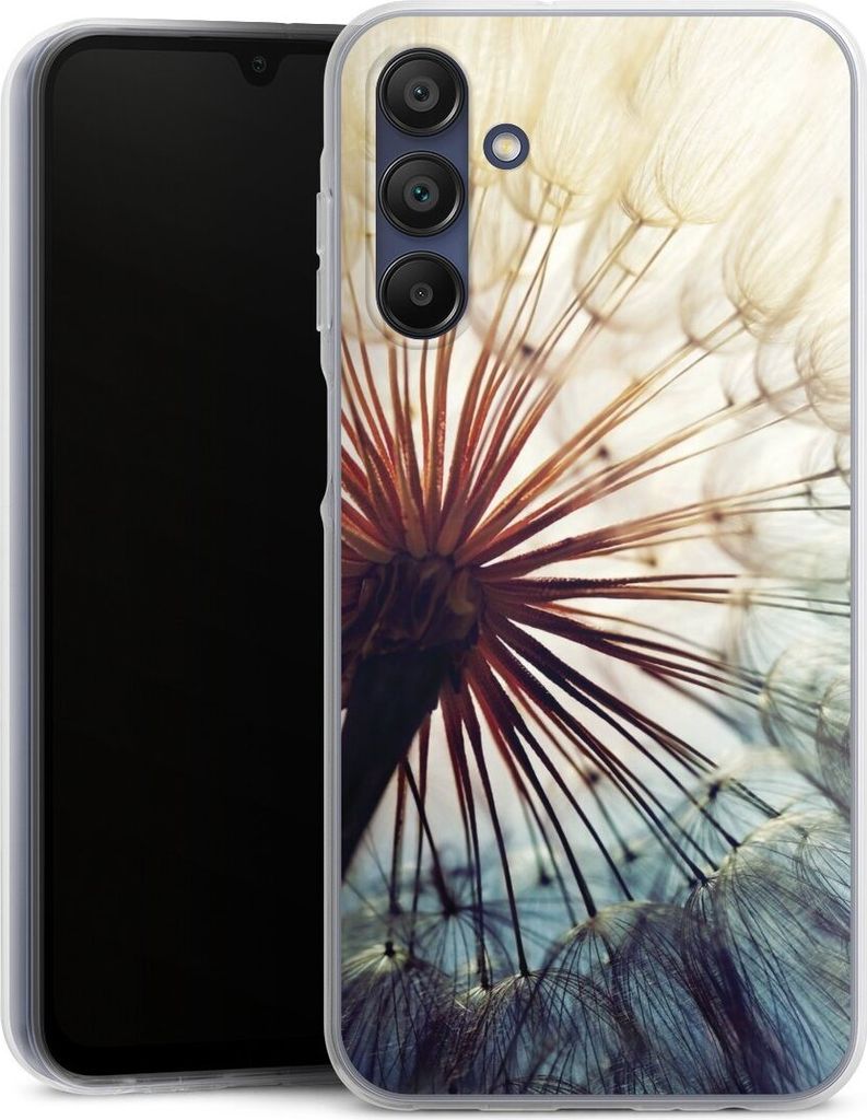 DeinDesign Handyhülle für Samsung Galaxy A15 5G Silikon Hülle Case Smartphone Schutzhülle Blumen Fotografie Pusteblume