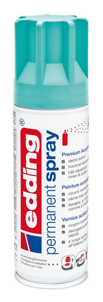 Edding 5200, 200 ml, Türkis, Matte, Sprühdose, Wasserfest