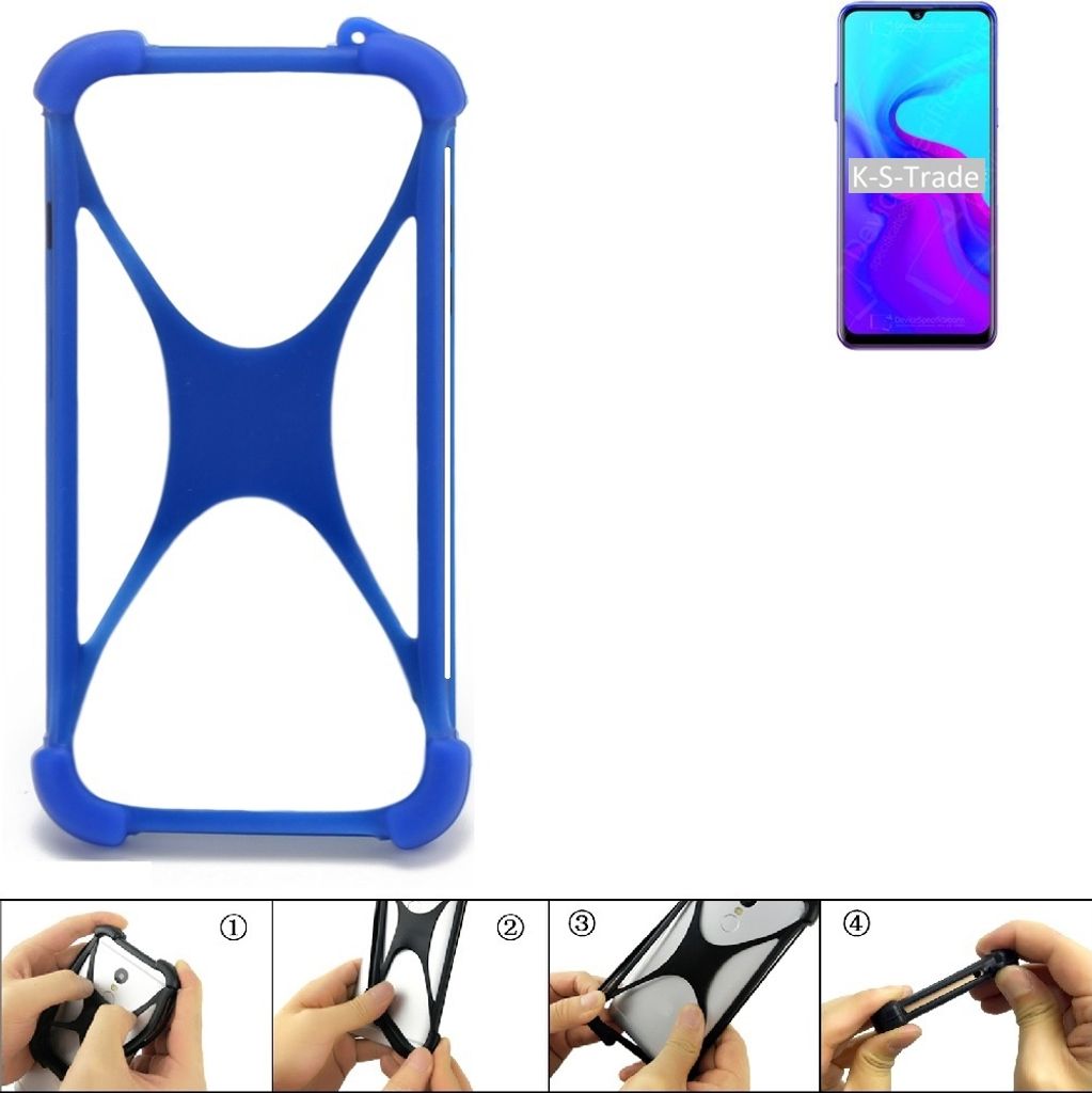 K-S-Trade Handy Hülle kompatibel mit Blackview A80 Silikon Schutzhülle Cover Case Bumper Silikoncase TPU Softcase Schutz Hülle Smartphone