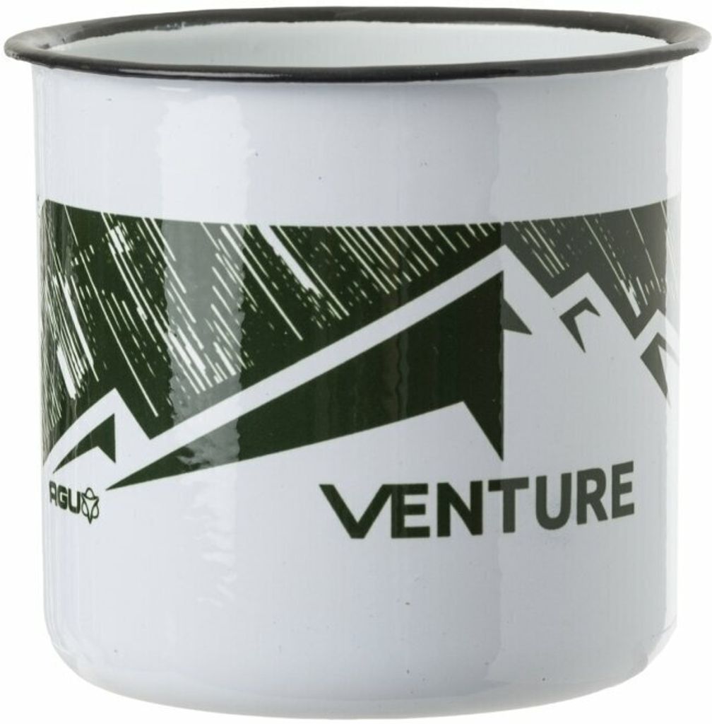 AGU Enamel Mug Venture White Becher