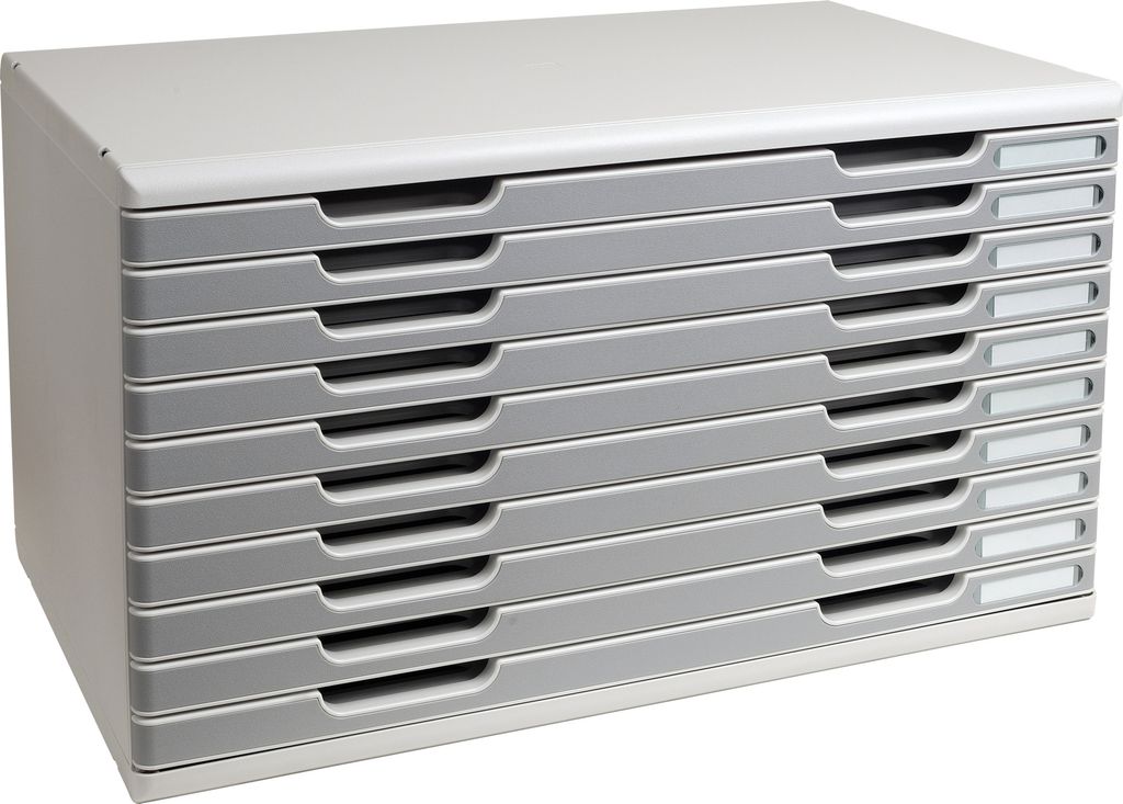 Exacompta Schubladenbox MODULO A3, 10 geschlossene Laden - Produktbild 