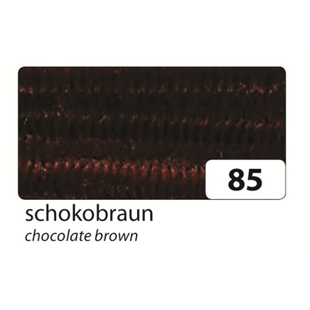 folia Chenilledraht (Pfeifenputzer) braun 10 Stück Produktbild 